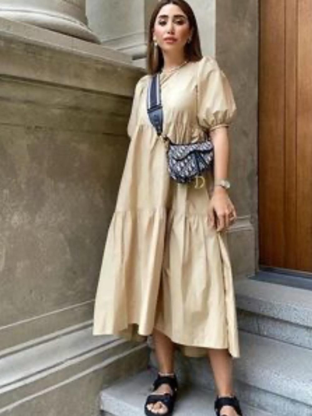 NEW Zara asymmetrical poplin dress Small - Picture 10 of 10